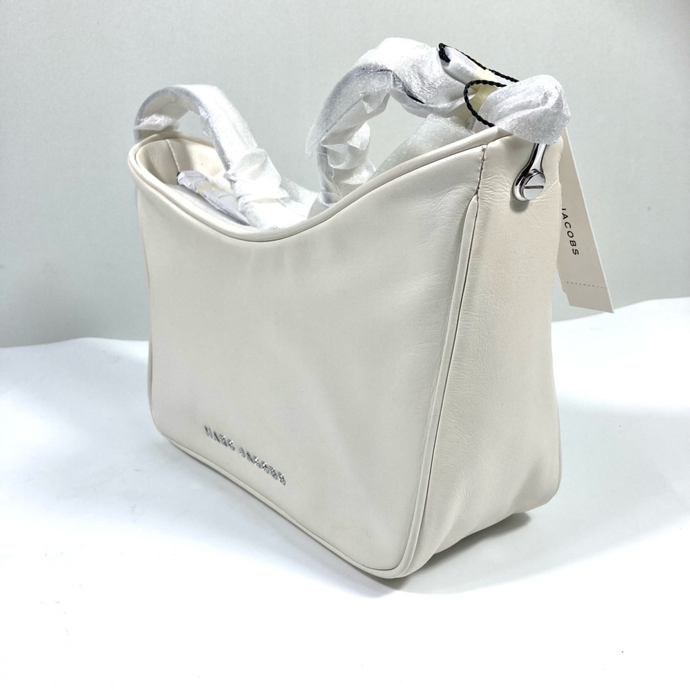 Marc Jacobs Tempo Baguette Leather Shoulder Bag in Cotton Color NEW H903L01SP22 - Picture 13 of 16